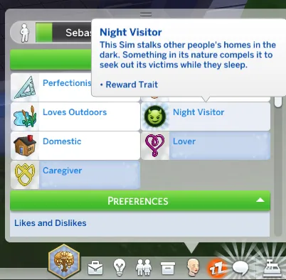 The trait, once the sim has it.