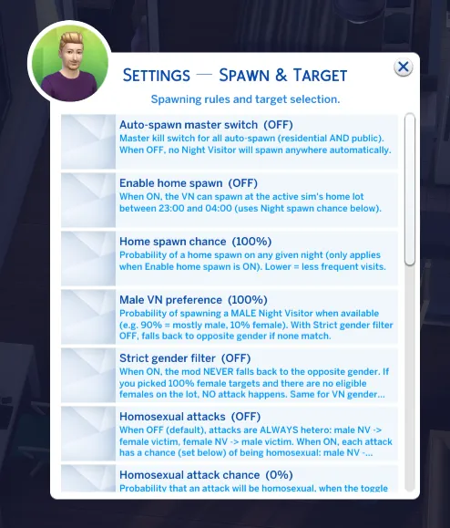 This is what OFF looks like. Nothing will ever spawn like this.